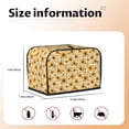 thumbnail image 5 of Fotbe Coffee Plaid Sunflower for Two Slice Toaster Cover, Fingerprint Protector, Super Soft Appliance Cover And Dust Cover,Bread Dust Cover & Fingerprint Protection, 5 of 7