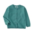 thumbnail image 1 of TOPTIE Cardigan d'Uniforme en Coton pour Bébé Fille Tout-Petit - Bleu Foncé - 4T, 1 of 7