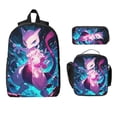 thumbnail image 2 of Powerful Mutant Art Backpack 3Pcs Set, Lightweight Water Resistant Casual 17", 2 of 6