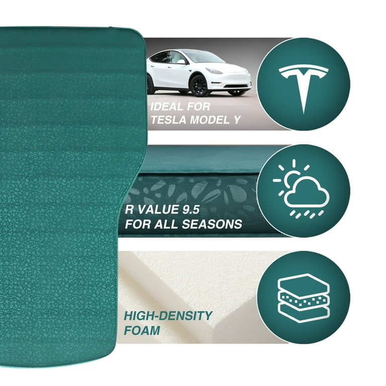 AIRELAX Car Mattress for Tesla Model Y Trunk 3D, Self Inflating Air  Mattress with Inner Foam, 3 Thick Sleeping Pad for Camping, Portable Roll  Up Bed for Travel - Viridian Green 