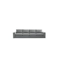 thumbnail image 2 of London 4 Seater Sofa in Light Gray Linen, 2 of 2