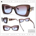 thumbnail image 2 of Womens Bow Tie Shape Beveled Thick Plastic Mod Designer Fashion Sunglasses Brown - Burgundy Blue, 2 of 6