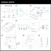 KOORUI 27 FHD 1080P Gaming Monitor, 144Hz Computer Monitor, New, E2711K