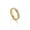 Gold, variant on Womens Stainless Steel Simple Classic Single Row Donut Ring, Electroplated Silver/Gold, Fashion Jewelry