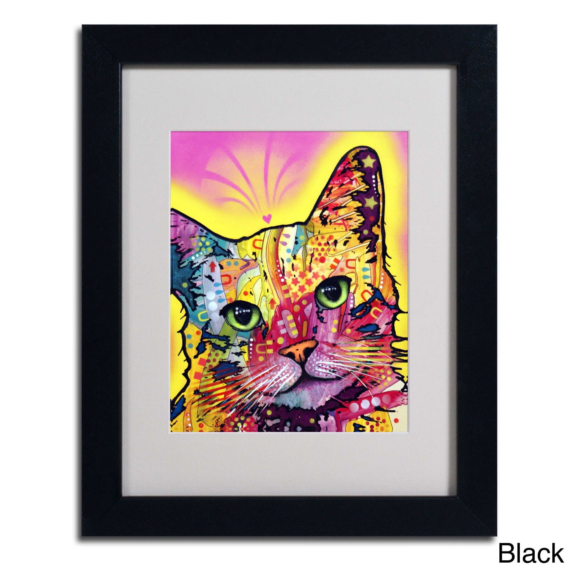 Matted art under acrylic in a wood frame