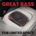 thumbnail image 2 of BOSS Audio Systems SLIM10 Elite Series subwoofer para automóvil con alimentación de 10 pulgadas: perfil bajo, control remoto del subwoofer, amplificador incorporado, debajo del asiento, 2 of 5