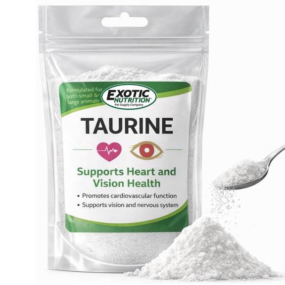 Taurine Powder 1 oz.  | Food Topper for Heart, Vision & Daily Wellness | Amino Acid Supplement for Small & Large Pets