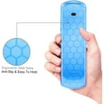 thumbnail image 6 of CaseBot Honey Comb Anti-Slip Shockproof Silicone Case Cover for Roku Ultra 4K 4800R (2020)/ 4670 (2019)/ 4661 (2018)/ 4660 (2017), Roku 1/2/3/4 Remote Controller,Sky Blue Glow, 6 of 8