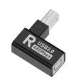 thumbnail image 3 of Adaptador Impresión USB 2.0 Tipo B Extensor Enchufe Derecho 90 Grados para Escáner Impresora, 3 of 5