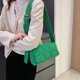 thumbnail image 3 of Bolsa Bolso acolchado de nailon y algodón para mujer, bandolera de color sólido (verde) Tmvgtek Para estrenar, 3 of 9