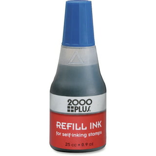 Cosco ACCU-STAMP Gel Ink Refill 0.35 oz Bottle Blue