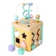 thumbnail image 1 of Juguete De Madera Montessori Para Bebés, Juguete De Reconocimiento De Forma De Laberinto Con Cuentas, Reloj De Dibujos Animados, Juguete Educativo Para Niños En Edad Preescolar Monstrate FN002364-00, 1 of 5