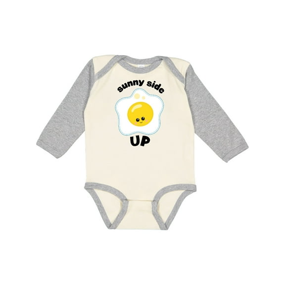 Inktastic Sunny Side Up Boys or Girls Long Sleeve Baby Bodysuit