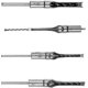 thumbnail image 2 of 4 Pack Square Hole Drill Bit Sets, Square Hole Drill Bits for Woodworking Square Hole Drill Bits, 2 of 5