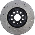 thumbnail image 3 of StopTech Slotted & Drilled Sport Brake Rotor Fits select: 2009-2014 VOLKSWAGEN JETTA, 2012-2022 VOLKSWAGEN PASSAT, 3 of 4