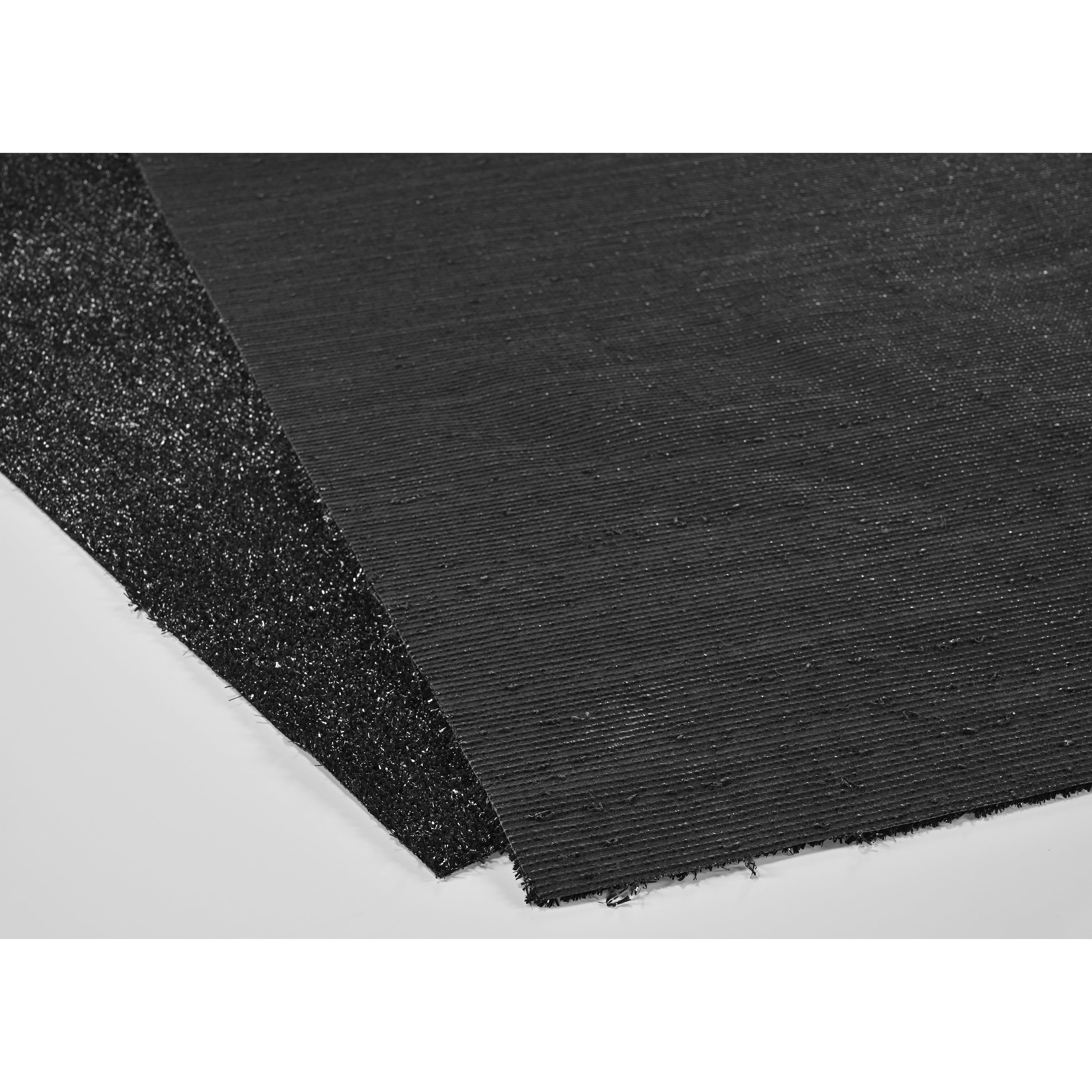 Garland Rug Artificial Grass Black Indoor/Outdoor Area Rug, 7' x 10'