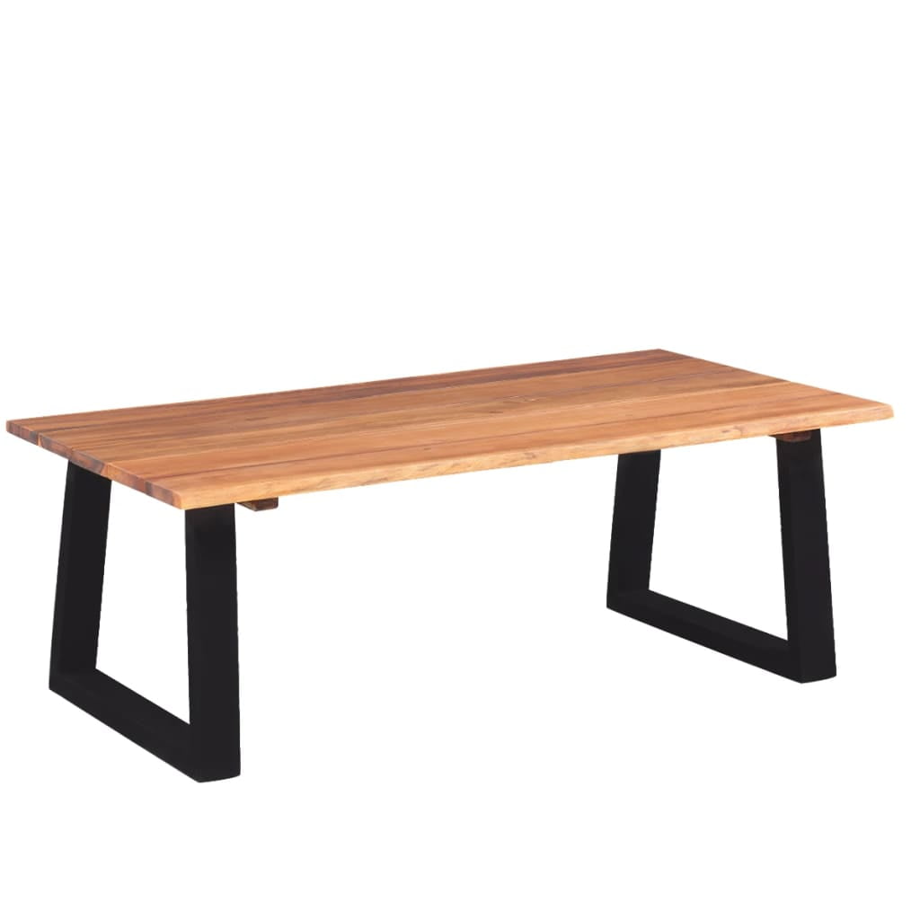 Lowestbest Outdoor Wood Dining Table, Rectangular Kitchen Table, Modern Outdoor Dining Furniture, Teak Color Lowestbest Outdoor Wood Dining Table, Rectangular Kitchen Table, Modern Outdoor Dining Furniture, Teak Color