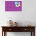 thumbnail image 3 of PinPix ArtToFrames 26x16 Custom Cork Bulletin Board    Poster Board Has a Fabric Style Canvas Finish, Framed in Satin White Frame (PinPix-595), 3 of 5