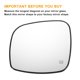 thumbnail image 3 of Unique Bargains 1 Pcs Reemplazo del vidrio del espejo retrovisor del lado del conductor izquierdo calefaccionado blanco con ajuste trasero para CHRYSLER para RAM, 3 of 6