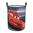 thumbnail image 1 of Cesta de almacenamiento grande de Cars Lightning Mcqueen, cesto para ropa sucia, baño, decoración del hogar, cesto de almacenamiento redondo plegable, cesto para ropa para niños y niñas, cajas, M, 1 of 8