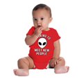 thumbnail image 4 of Funny Nerdy Aliens UFOs Believers Romper Boys or Girls Infant Baby Brisco Brands 18M, 4 of 6