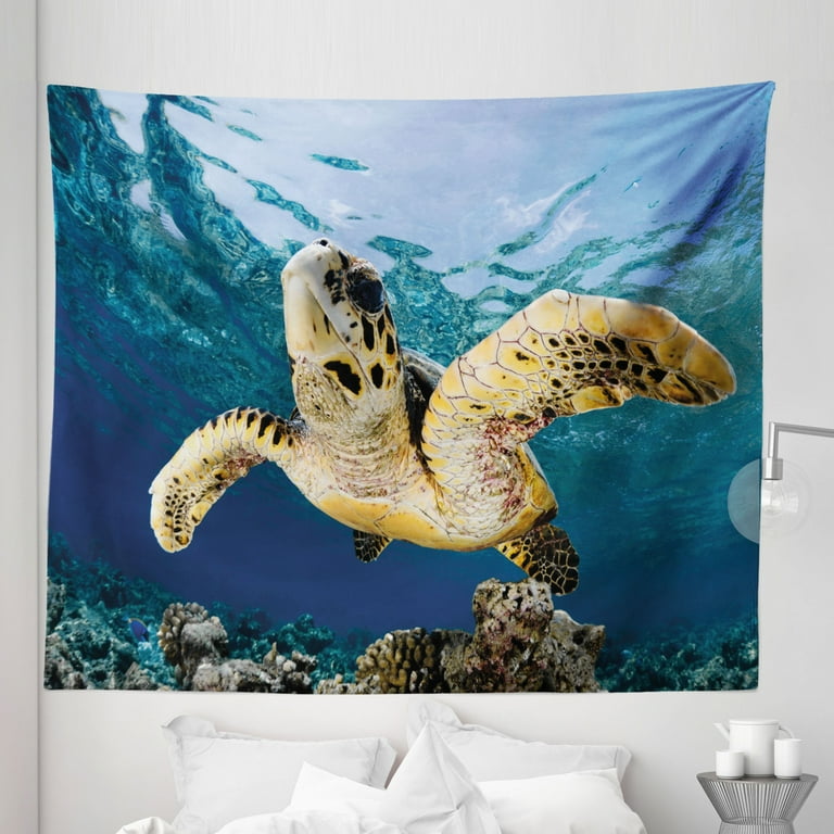 Sea turtle tapestry hot sale