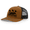 Caramel/Black, variant on Mens Dog Hunting Mallard In Grass Embroidered Mesh Back Trucker Hat-Loden/Black