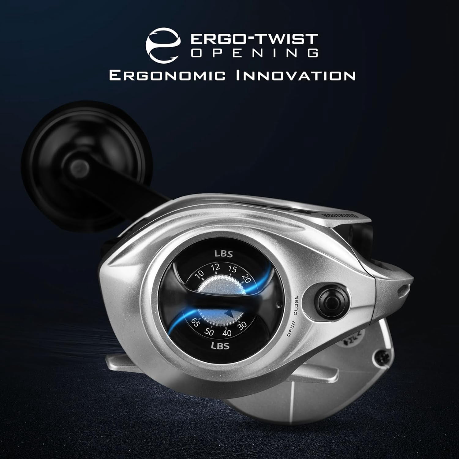 KastKing  Baitcasting Fishing Reel, Graphite Frame, 35 lbs. Drag 5.4:1 , 6+1 -Kapstan Elite 300