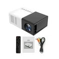 thumbnail image 1 of facefd Professional Practical Projector 480x360 Pixels Audio Mini LED Projectors Small 1080P Entertainment Media Player Black US Plug, 1 of 5