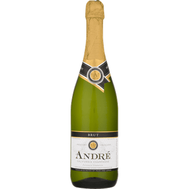 Andre Champagne Brut Sparkling White Wine, California, 750ml Glass Bottle, 10.5% ABV