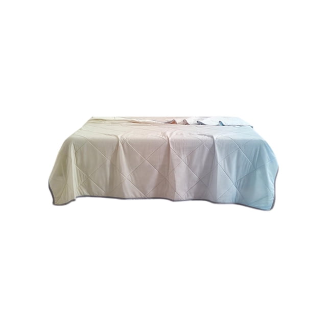 Gradient Cool Silk Summer Air Conditioner Quilt Lightweight Breathable Bed Blanket