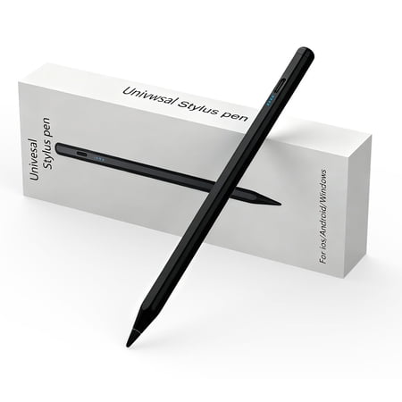Arsvita Stylus Pen for iPad Samsung Galaxy Tab A9/A8/A7 Tablet Pens for iOS/Android/Windows Stylists Pen, Type-c Charging Pencil for ipad with Fast Charging, Magnetic Attachment(Black)