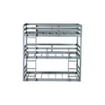 thumbnail image 4 of Bellemave Rubber Wood Twin Size Triple Bunk Bed Convertible 3 Bunk Bed with Ladders Twin over Twin over Twin Bunk Bed Low Floor Bunk Bed Frame for Teens, Gray, 4 of 11