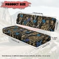 thumbnail image 7 of Yuyamidu Camo Hunting UTV Seat Covers Compatible with Kawasaki Mule 3010 4000 4010 4x4 2009-2023 2025 Elastic Edge Non-Slip Comfortable Split Seat Covers Blue Leaves UTV Protection Accessories, 7 of 7