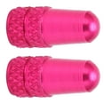 thumbnail image 3 of Tapas antipolvo para válvulas Presta de color rojo rosa para neumáticos de bicicleta, juego de 2 tapas de válvulas de aleación de aluminio para bicicletas, 3 of 8