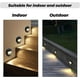 thumbnail image 4 of Recessed 3W LED Wall Light, Warm White, Waterproof Aluminum Stair Steps, 230V, Black (Set of 4), 4 of 5