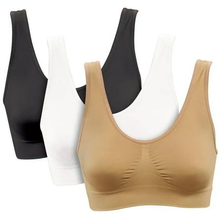 

Elbourn Sports Bras For Women Medium Support Racerback Sports Bra Activewear Tops for Yoga Running FitnessPack of 3