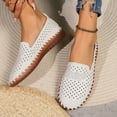 thumbnail image 5 of Miluxas Women's Breathable Mesh Flats Shoes Clearance, Soft Slip on Shoes Loafer White 5.5(36), 5 of 8
