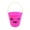 Hot Pink, variant on Halloween Handheld Pumpkin Candy Bucket for Trick or Treat Green 1pc