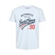 thumbnail image 2 of JACK&JONES Camiseta para Hombre, Pack de 6 - JJETHAN TEE CREW NECK, logo vintage, algodón Blanco/Azul marino/Negro S (Small), 2 of 7