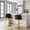 Brown, variant on Adjustable Swivel Barstools with Tufted PU Leather Back - Set of 2