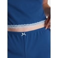 thumbnail image 3 of No Boundaries Women's Sleep Lace Shorts, Deep Lagoon, XS, 3 of 4
