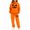 X56 Orange, variant on Bysome Girls Outfit Set Graphic Print Long Sleeve Hooded Tees With Pants Outfit Halloween Loose Fit Girls Set Size 2-3 Years Orange