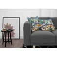 thumbnail image 3 of Ambesonne Humorous Throw Pillow Cover 2 Pack, Funny Chaos Bath Animals, 20", Sea Green Blue and Mustard, 3 of 7