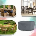 thumbnail image 6 of COVERS&ALL Round Dining Table Set Cover, Made of 12 Oz Waterproof & UV-Resistant Cover Max Fabric, Suitable for Indoors/Outdoors (60”, Gray), 6 of 6