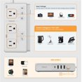 thumbnail image 3 of Convertidor de voltaje TESSAN de 220 V a 110 V con 4 salidas USB y 3 AC, 3 of 6