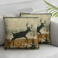 thumbnail image 3 of Vintage Farmhouse Animals Throw Pillow Covers Inch Set of  Bear Deer Decorative Pillows Case Polyester Outdoor Cushion Covers for Couch Sofa Bed Home Decor, 3 of 7