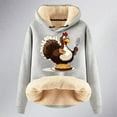 thumbnail image 3 of Women's Thanksgiving Turkey Print Warm Hoodie Lightweight Sweatshirts for Women Knitted Sweatshirt Women Hoodies Sweatshirts Lightweight Zip Hoodie Oversized Sweatshirt Women Women Hoodie Zipper Zip, 3 of 3