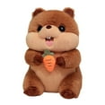 thumbnail image 2 of 11.8Inch Groundhog Woodchuck Plush Toy Stuffed Animal Doll with Carrot Soft and Cute Toy Gift Decoration, Great Gift for Girls Boys and Girlfriends for Christmas Gifts, 2 of 4