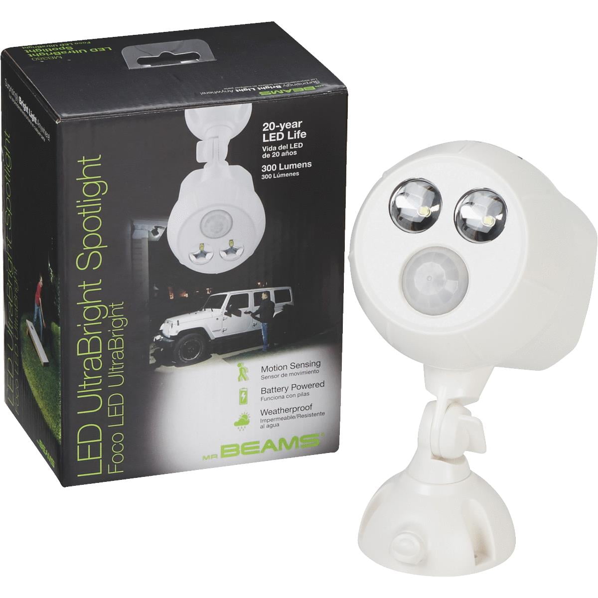 Mr. Beams Ultrabright Spotlight Outdoor Battery Operated LED Light